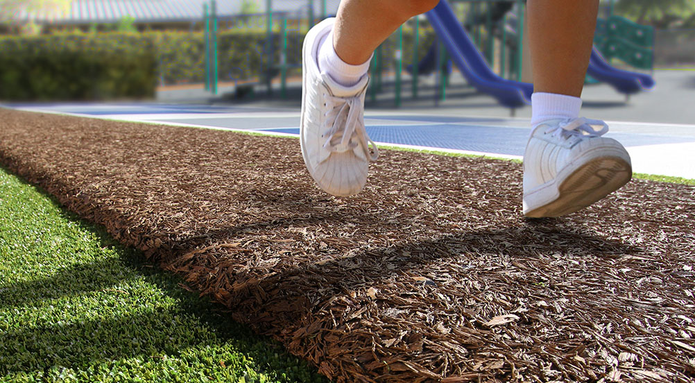 bonded rubber walkway