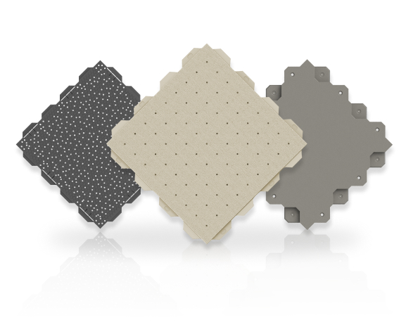 Three Ultra Base System Tiles Side by Side