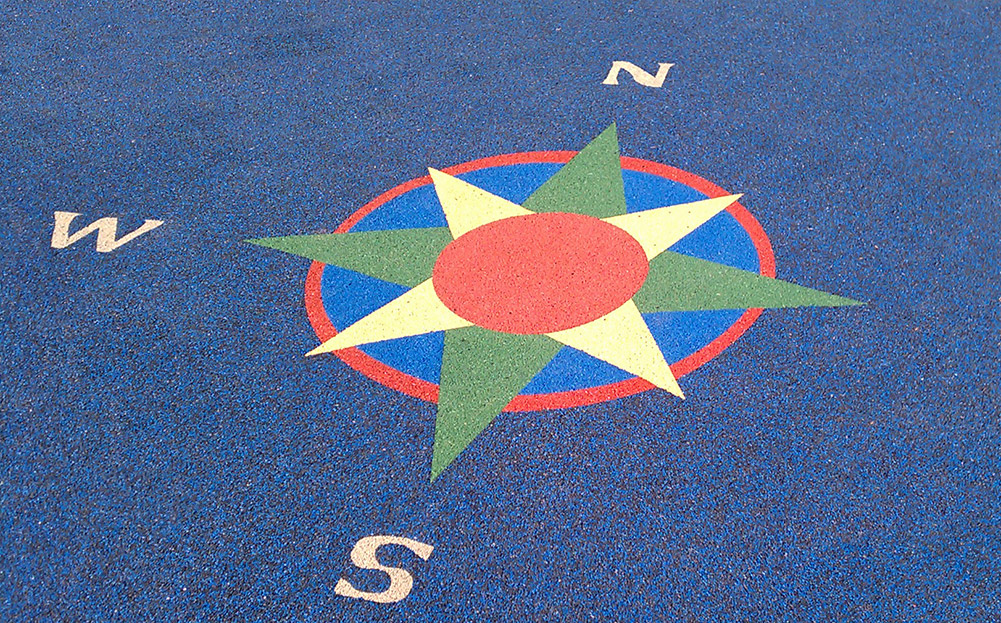 decorative rubber playground surfacing