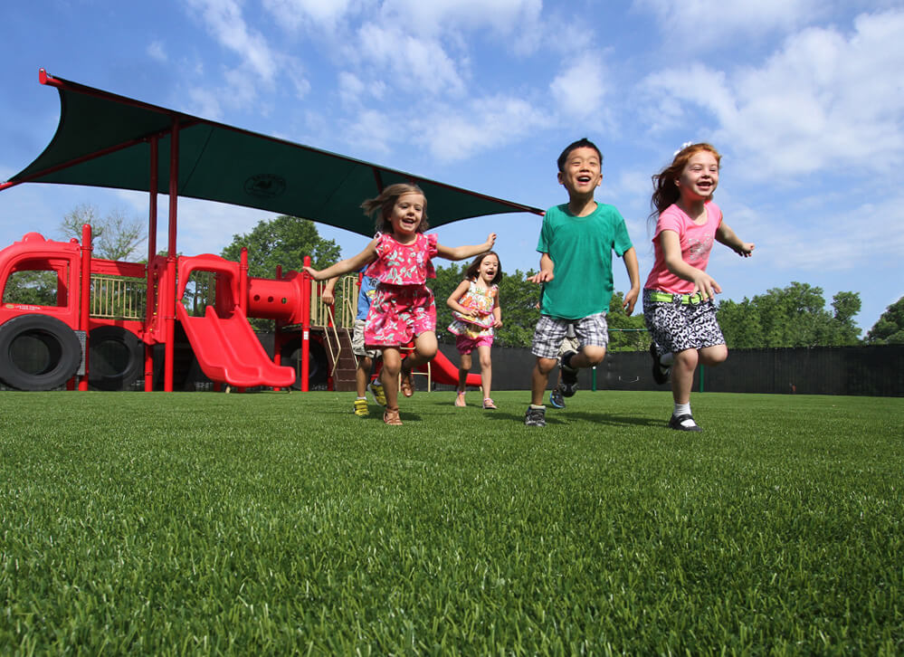 Kids Playing on XGrass Playground