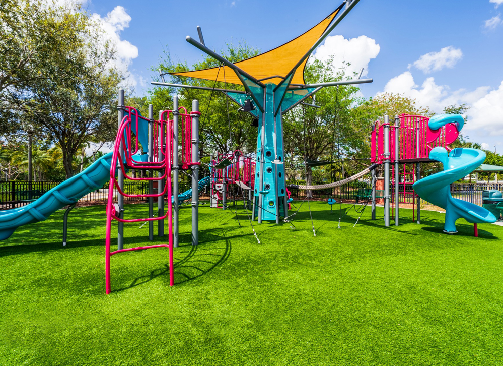 IPEMA certified playground flooring using XGrass turf