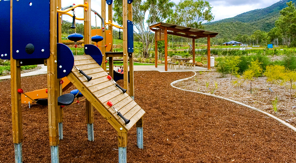 wood chips playground